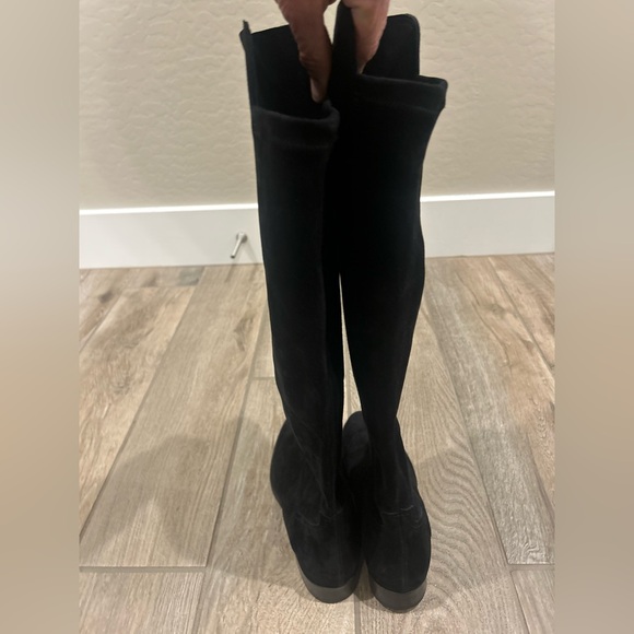 Ann Mashburn Women's Black Suede Knee-High Pull-On Boots Size 35 5 women’s NEW - Picture 7 of 11